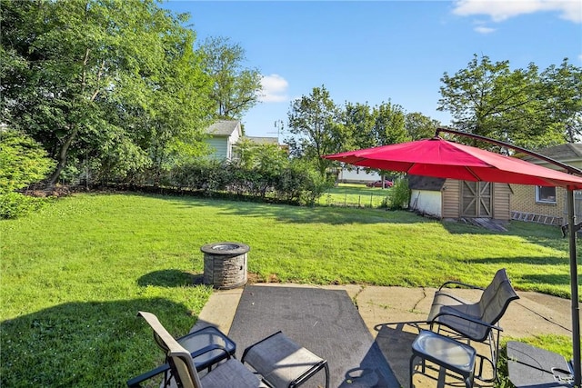 510 7th St, Patterson Heights, PA 15010 - view of yard featuring a shed and a patio area