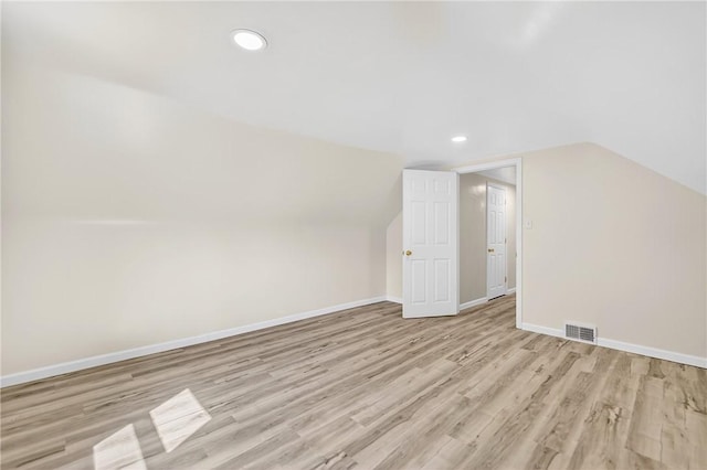 545 Vanderbilt Rd, Dunbar Twp, PA 15425 - additional living space with lofted ceiling, light wood-style floors, and recessed lighting