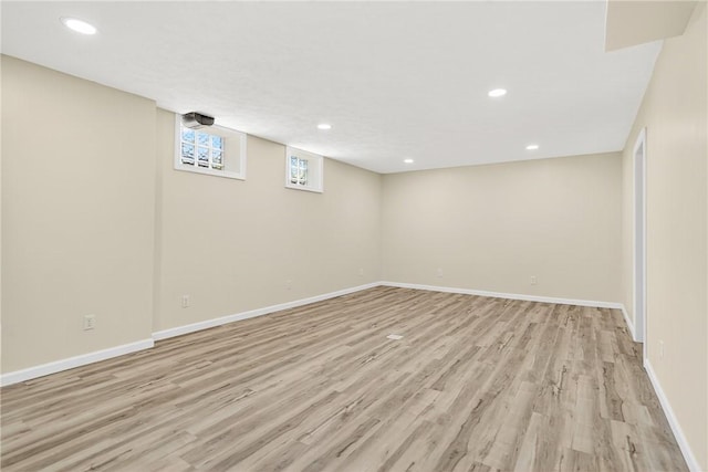 545 Vanderbilt Rd, Dunbar Twp, PA 15425 - below grade area featuring light wood-style floors and recessed lighting