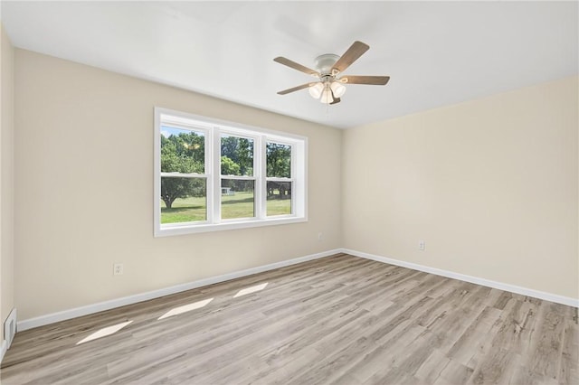 545 Vanderbilt Rd, Dunbar Twp, PA 15425 - spare room with light wood-style flooring and ceiling fan