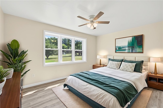 545 Vanderbilt Rd, Dunbar Twp, PA 15425 - bedroom with light wood-style floors and ceiling fan