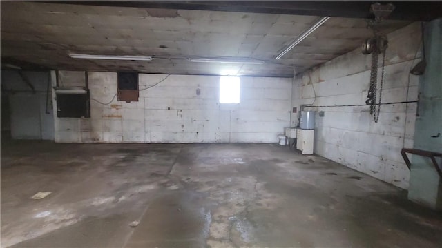 1442 Greensburg Pike, Sewickley Twp, PA 15089 - garage with concrete block wall