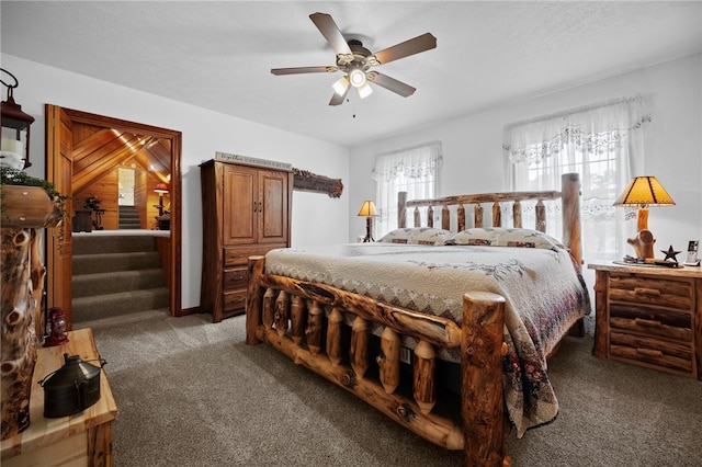 1419 Bullion Rd, Victory Twp, PA 16342 - bedroom featuring light carpet and ceiling fan