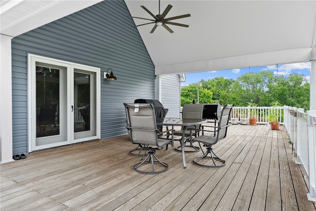 1419 Bullion Rd, Victory Twp, PA 16342 - deck featuring outdoor dining space