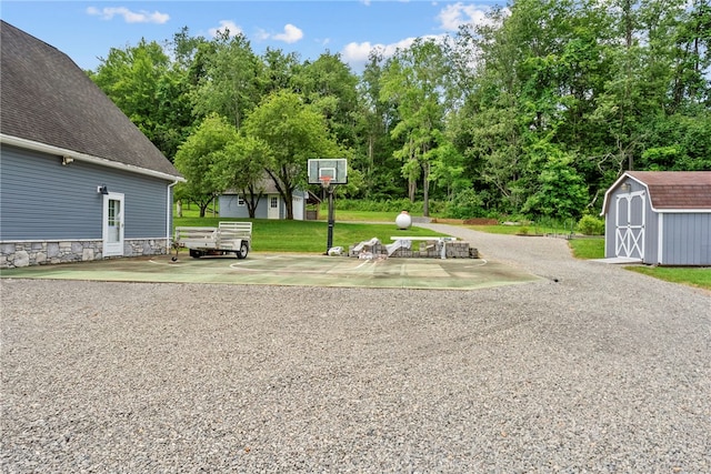 1419 Bullion Rd, Victory Twp, PA 16342 - view of green lawn featuring a storage shed