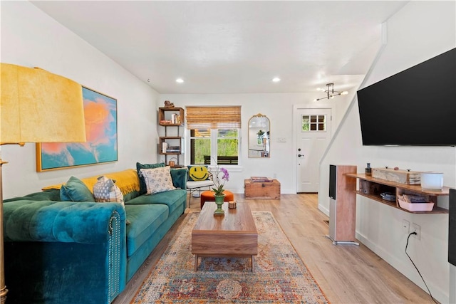 2212 Freeport Rd, Harmar, PA 15238 - living area featuring light wood-style floors and recessed lighting