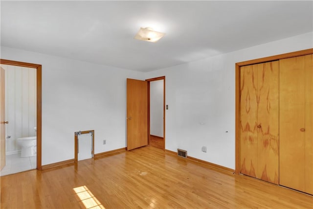 428 Englewood Dr, Ross Twp, PA 15237 - unfurnished bedroom with light wood-type flooring and ensuite bathroom