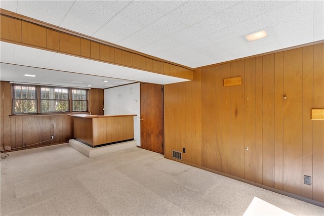428 Englewood Dr, Ross Twp, PA 15237 - carpeted spare room featuring bar area and wooden walls