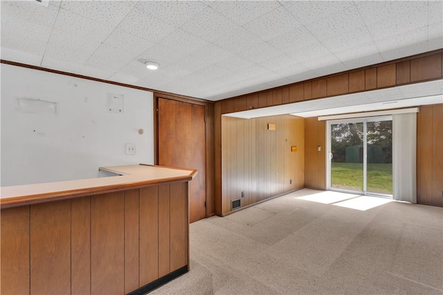 428 Englewood Dr, Ross Twp, PA 15237 - bar area with wooden walls and light colored carpet