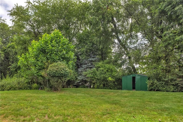 428 Englewood Dr, Ross Twp, PA 15237 - view of green lawn with a storage shed