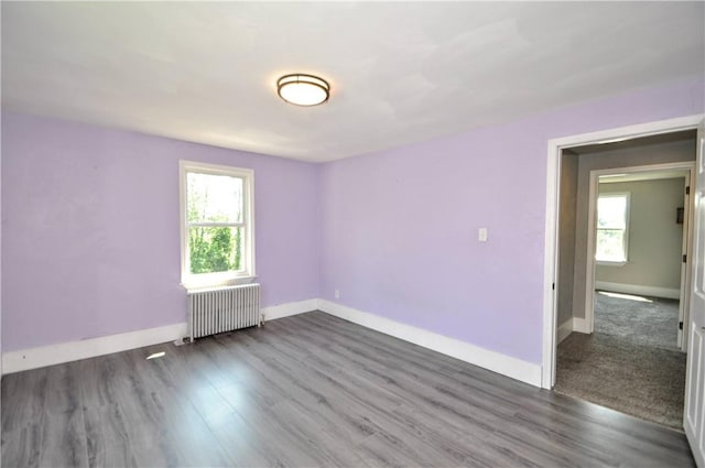 315 Ohio St, Rostraver, PA 15012 - spare room featuring radiator, plenty of natural light, and wood finished floors