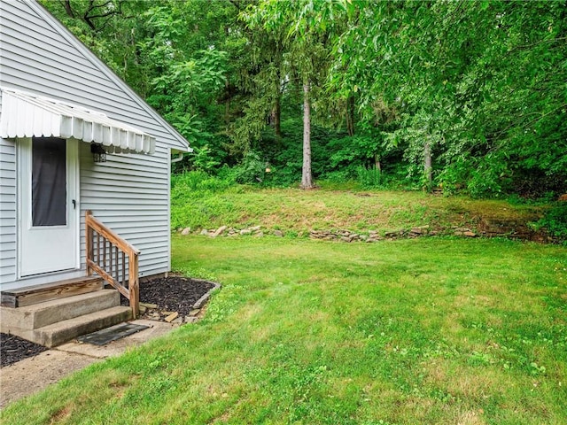 4183 Marion Hill Rd, Daugherty Twp, PA 15066 - view of green lawn featuring entry steps