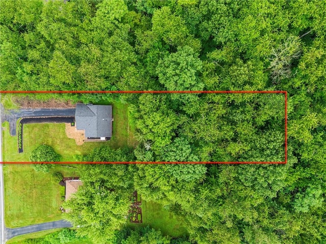4183 Marion Hill Rd, Daugherty Twp, PA 15066 - aerial overview of property's location with property parcel outlined