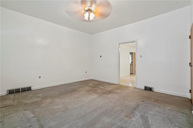 1113 Mary Ann St, South Side, PA 15203 - empty room with ceiling fan and carpet flooring