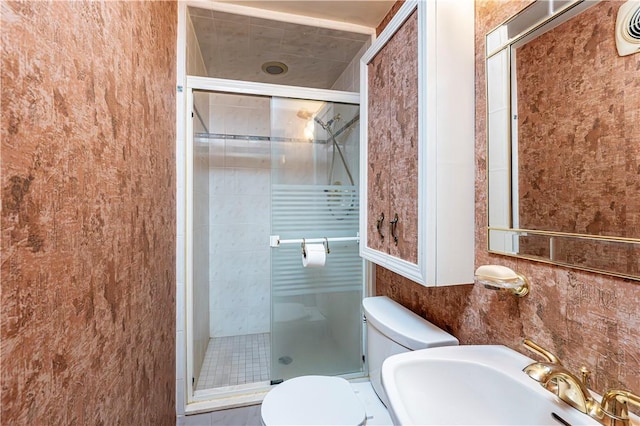 4045 Blue Willow, Hempfield Twp, PA 15642 - bathroom featuring a sink and a stall shower