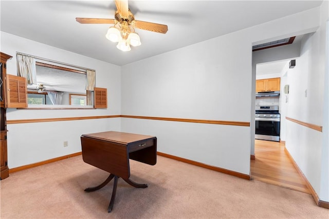 1926 Worcester Dr, Pittsburgh, PA 15243 - game room featuring light colored carpet and ceiling fan