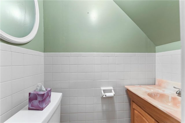 1926 Worcester Dr, Pittsburgh, PA 15243 - half bathroom featuring vanity and tile walls