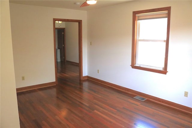 611 Jacksonia St, Central North Side, PA 15212 - spare room with wood finished floors and ceiling fan