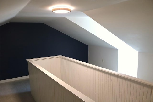 611 Jacksonia St, Central North Side, PA 15212 - additional living space with vaulted ceiling and carpet