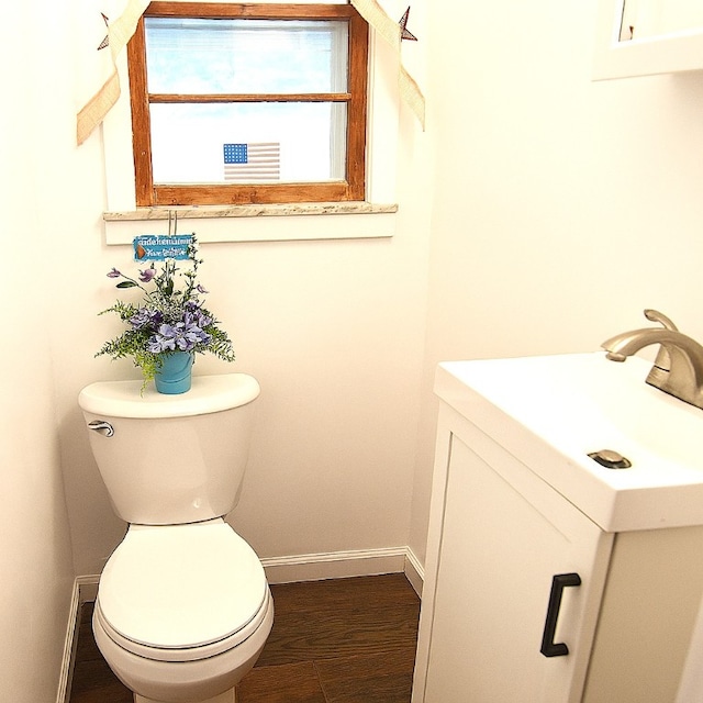 714 Colonial, Washington Twp, PA 15613 - half bath with vanity and wood finished floors