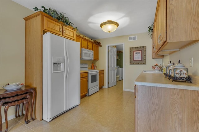 1101 Timberwood, Chippewa Twp, PA 15010 - kitchen with white appliances and light countertops