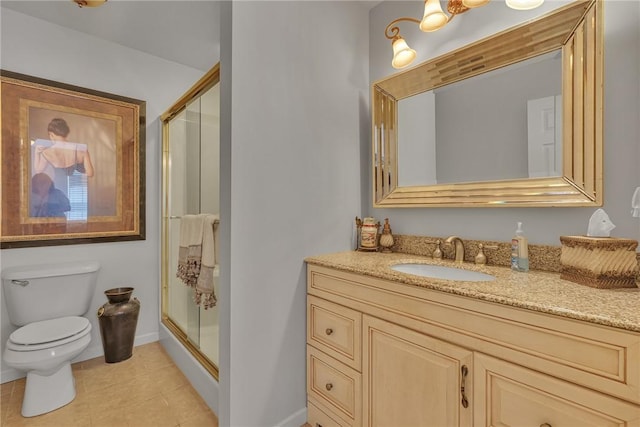 1101 Timberwood, Chippewa Twp, PA 15010 - bathroom with tile patterned floors, vanity, and a stall shower