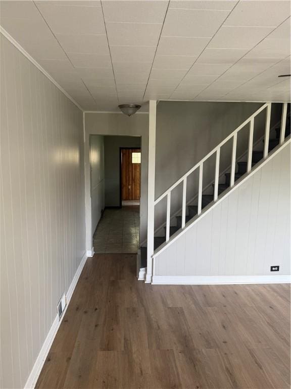 965 Leeds, Monessen, PA 15062 - corridor with wood finished floors and baseboards