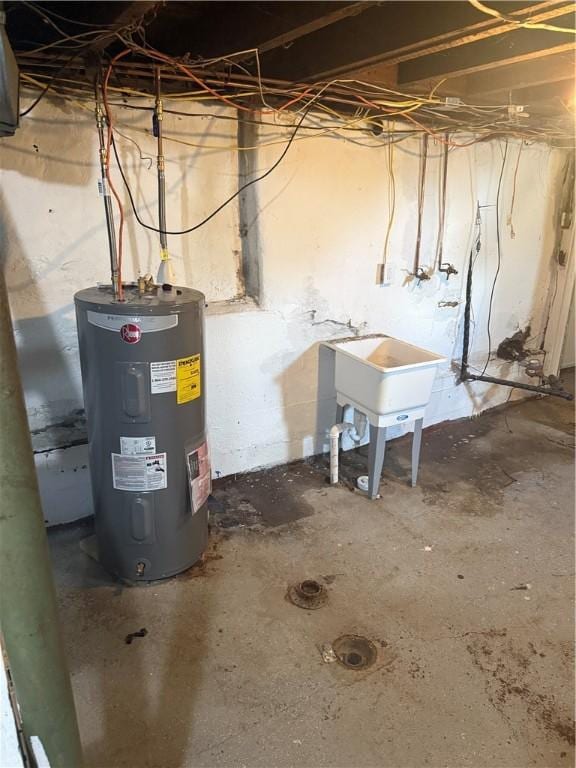 965 Leeds, Monessen, PA 15062 - unfinished below grade area featuring water heater
