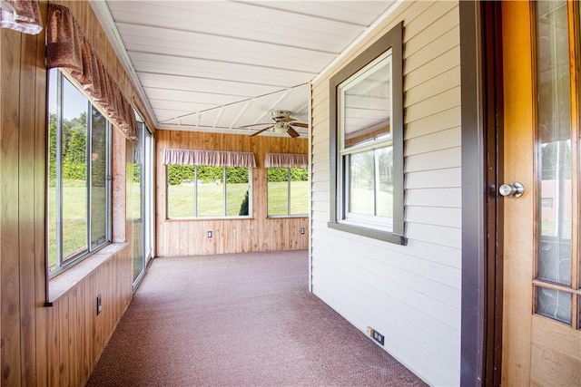 963 Herman Rd, Summit Twp, PA 16002 - unfurnished sunroom with ceiling fan