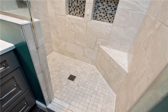 57 Welcome St, East Bethlehem, PA 15333 - bathroom with a tile shower and vanity
