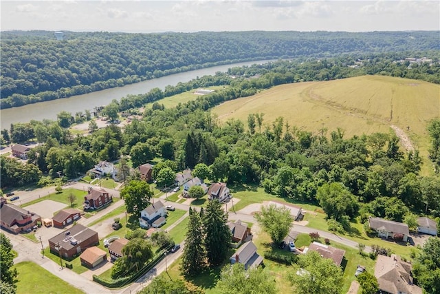57 Welcome St, East Bethlehem, PA 15333 - aerial view of residential area with a large body of water