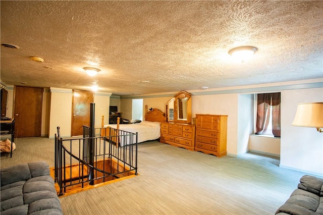 385 Wallace Run Rd, Big Beaver, PA 15010 - carpeted bedroom with a textured ceiling and baseboards