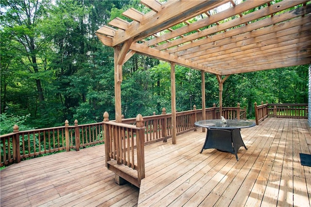 385 Wallace Run Rd, Big Beaver, PA 15010 - deck with a pergola and outdoor dining space