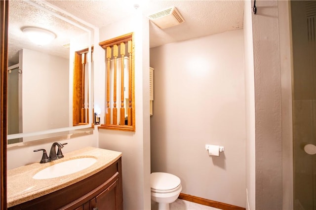 385 Wallace Run Rd, Big Beaver, PA 15010 - bathroom with a textured ceiling, vanity, and a shower stall