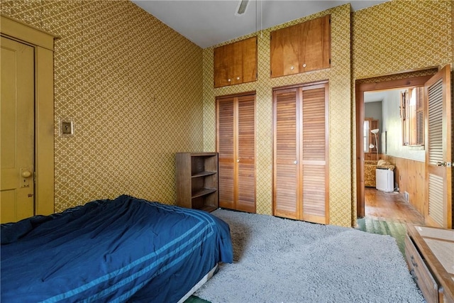 827 Beaver Rd, Ambridge, PA 15003 - carpeted bedroom featuring two closets