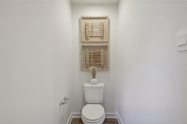 130 River Ridge Drive, Moon/Crescent Twp, PA 15108 - bathroom featuring toilet and wood finished floors