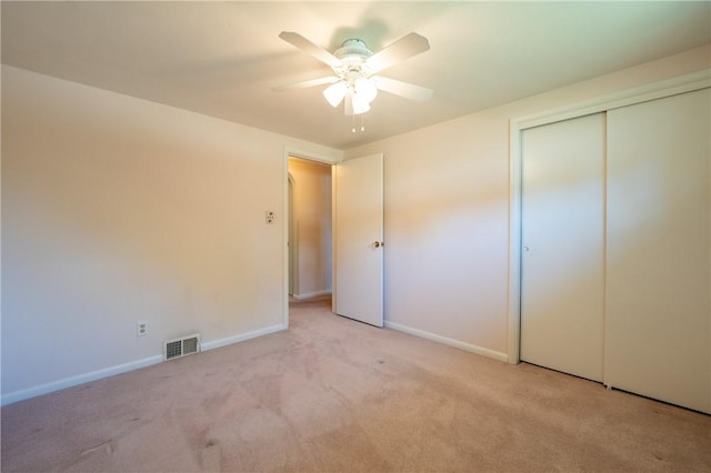 1936 Sylvan Ave, Latrobe, PA 15650 - unfurnished bedroom with light carpet, a closet, and a ceiling fan