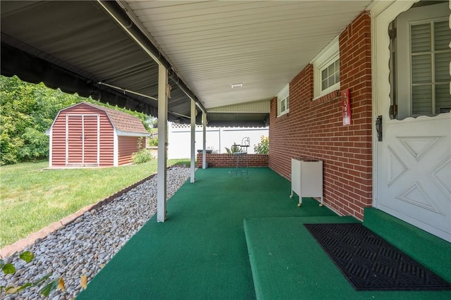1936 Sylvan Ave, Latrobe, PA 15650 - view of patio featuring a storage shed
