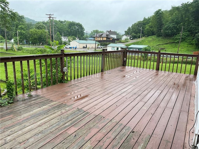 402 N 10th St, Apollo Boro, PA 15613 - wooden deck with a lawn