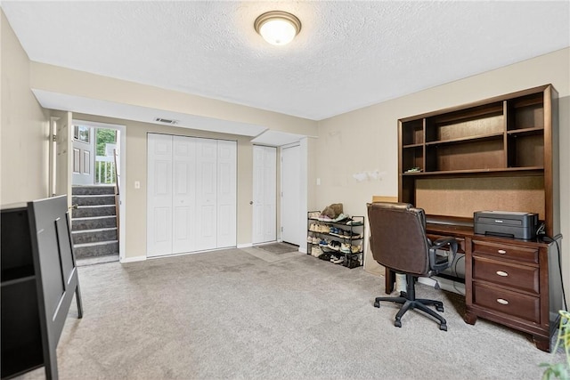 847 Sunset Cir, Cranberry Twp, PA 16066 - carpeted office space with a textured ceiling