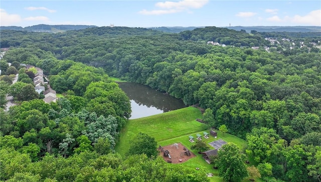 847 Sunset Cir, Cranberry Twp, PA 16066 - aerial view of a forest and a nearby body of water