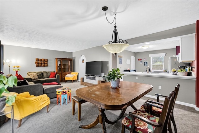 847 Sunset Cir, Cranberry Twp, PA 16066 - dining area with light colored carpet and baseboards