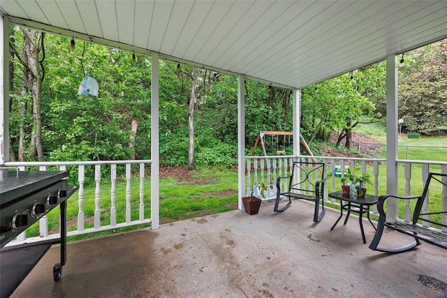 215 E Edgewood Dr, Peters Twp, PA 15317 - view of patio featuring grilling area
