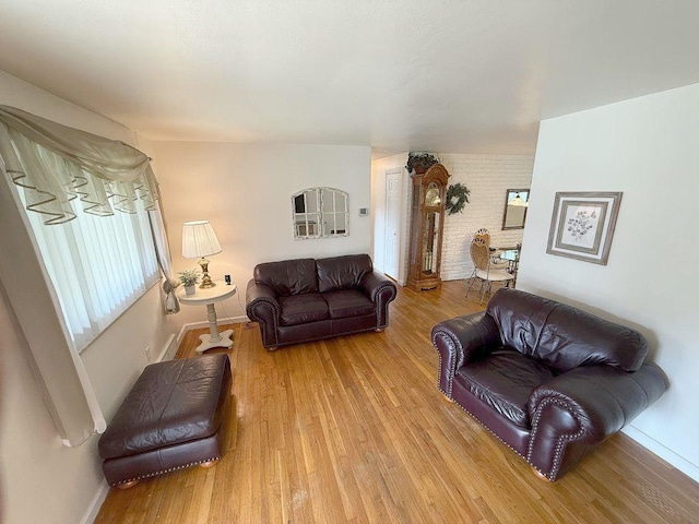 13901 Harvie Ct, North Huntingdon, PA 15642 - living area with light wood-type flooring and baseboards