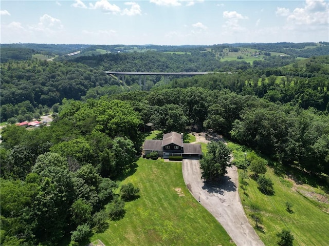 306 Barbara Dr, Carroll Twp, PA 15063 - view of subject property with a heavily wooded area