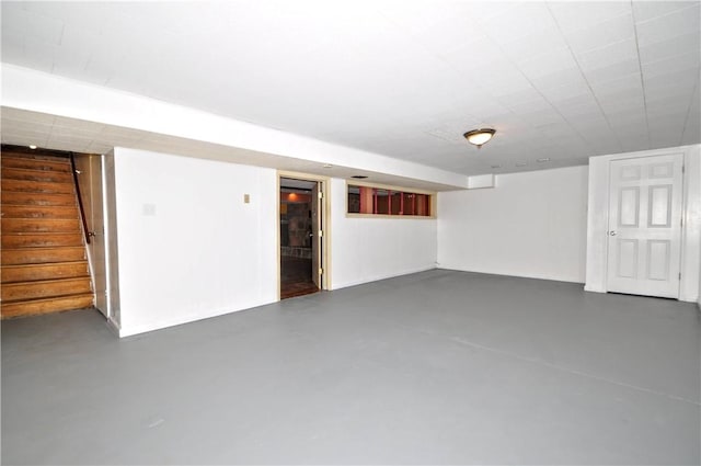 306 Barbara Dr, Carroll Twp, PA 15063 - finished below grade area with stairs