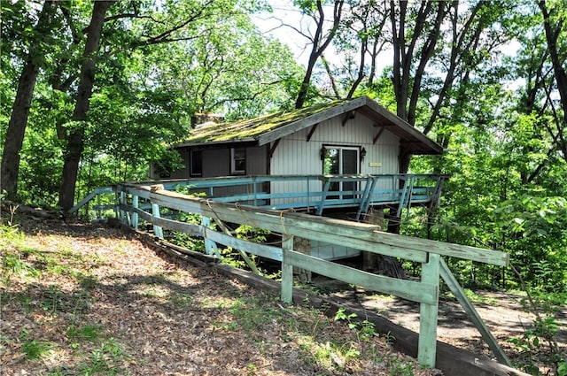 306 Barbara Dr, Carroll Twp, PA 15063 - view of front facade featuring a deck