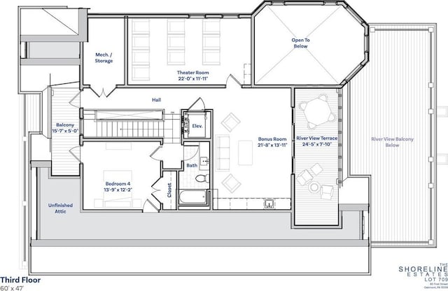 85 1st St, Oakmont, PA 15139 - view of floor plan / room layout