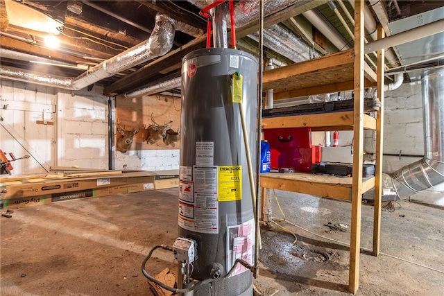 151 Cove Run Rd, Bradys Bend Twp, PA 16028 - unfinished below grade area featuring gas water heater
