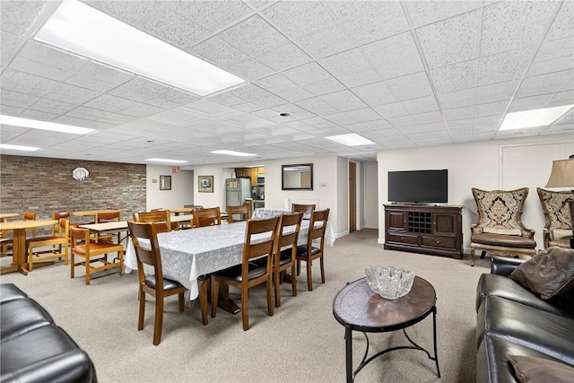 820 E Beau St Unit Tlc, South Strabane, PA 15301 - dining room with carpet floors and a drop ceiling